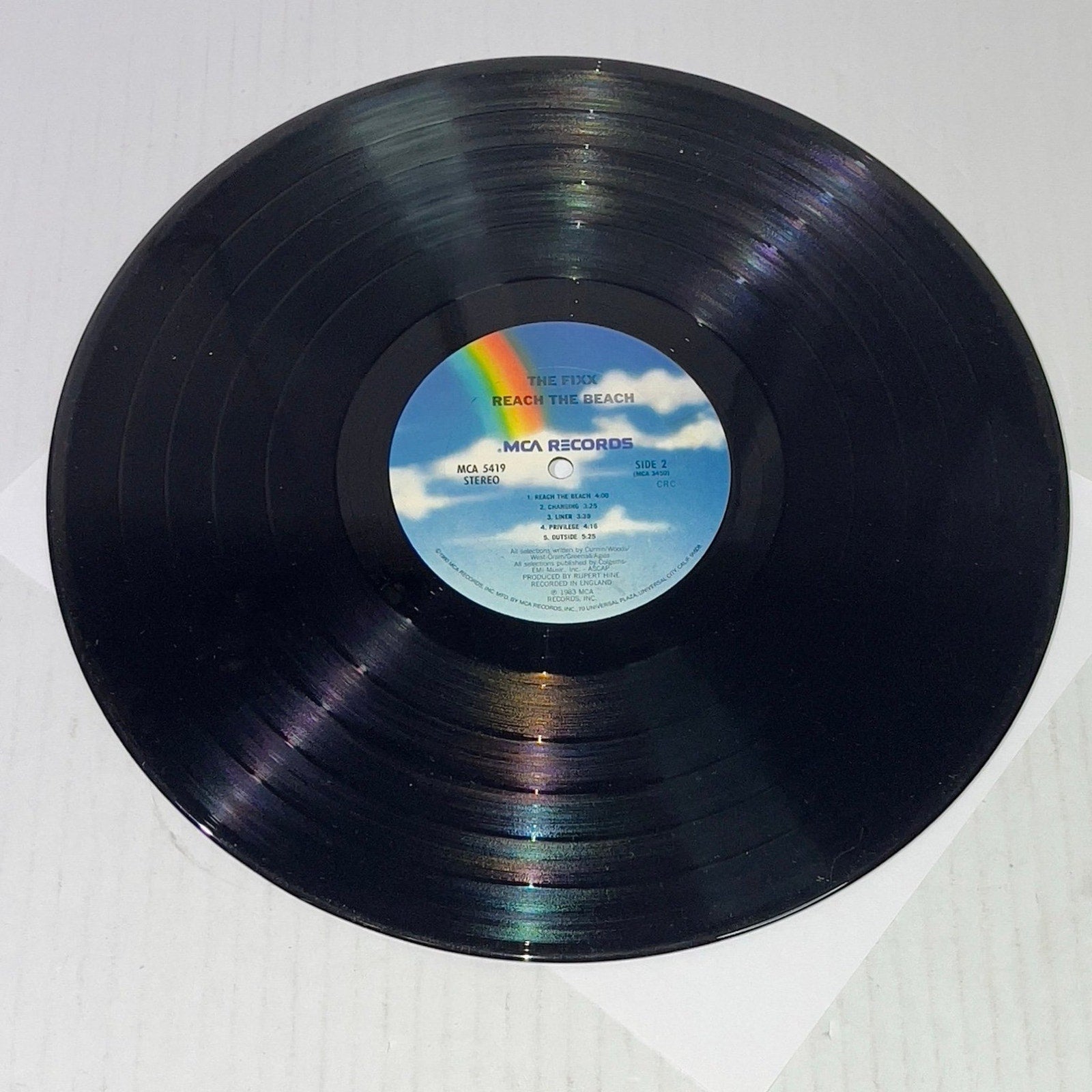 The Fixx Reach The Beach LP Vinyl VG++ 1983 MCA 5419 33 rpm/m MCA 3449 MCA 3450 MCA RECORDS